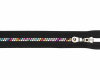 Reißverschluss FASHION METALLIC mit Kunststoffzahn, teilbar, Prym 55 cm schwarz-bunt