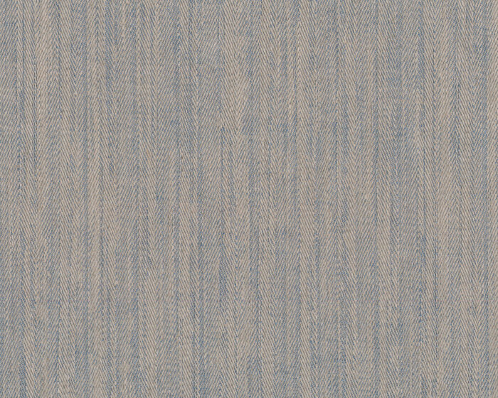 Jacquard-Leinenstoff FISCHGRÄT, Überbreite, Fischgratstreifen, taubenblau, Leitner Leinen