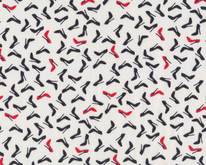 Patchworkstoff BEST BITS, Stilettos, weiß