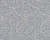 Jacquard-Halbleinenstoff OTTOMANN, Überbreite, Blattwerk-Ornament, taubenblau, Leitner Leinen