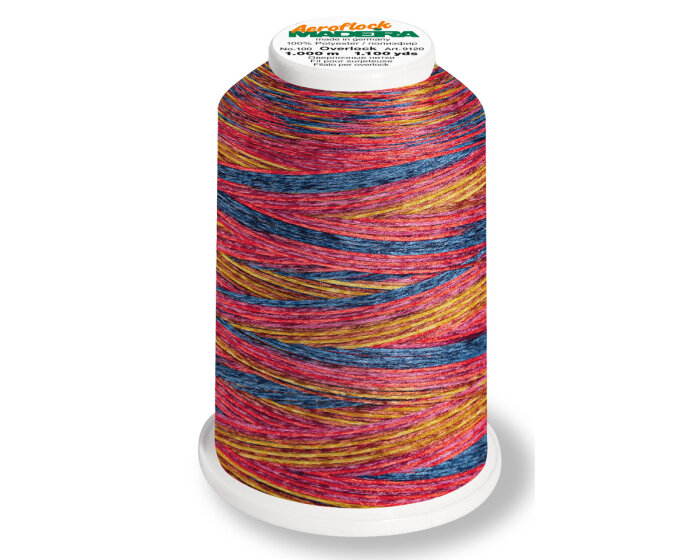 Bauschgarn AEROFLOCK, multicolor, Madeira 9609