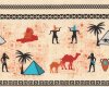 25-cm-Rapport Patchworkstoff THE EYE OF EGYPT, ägyptische Motive