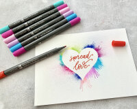 6 Aquarellfilzstifte GRAPHIX King of Bubblegum, Marabu