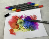6 Aquarellfilzstifte GRAPHIX King of Bubblegum, Marabu