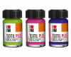 Stoffmalfarbe TEXTIL PLUS für dunkle Stoffe, Marabu 15 ml zinoberrot hell