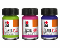 Stoffmalfarbe TEXTIL PLUS für dunkle Stoffe, Marabu 50 ml grau