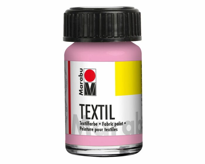 Stoffmalfarbe TEXTIL für helle Stoffe, Marabu hellrosa 15 ml