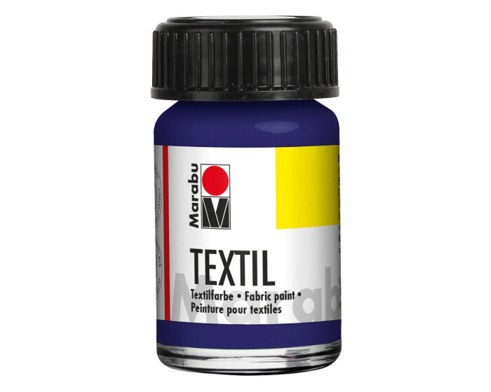 Stoffmalfarbe TEXTIL für helle Stoffe, Marabu violett dunkel 15 ml