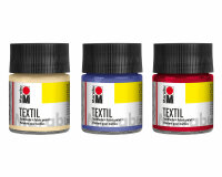 Stoffmalfarbe TEXTIL für helle Stoffe, Marabu grau 15 ml