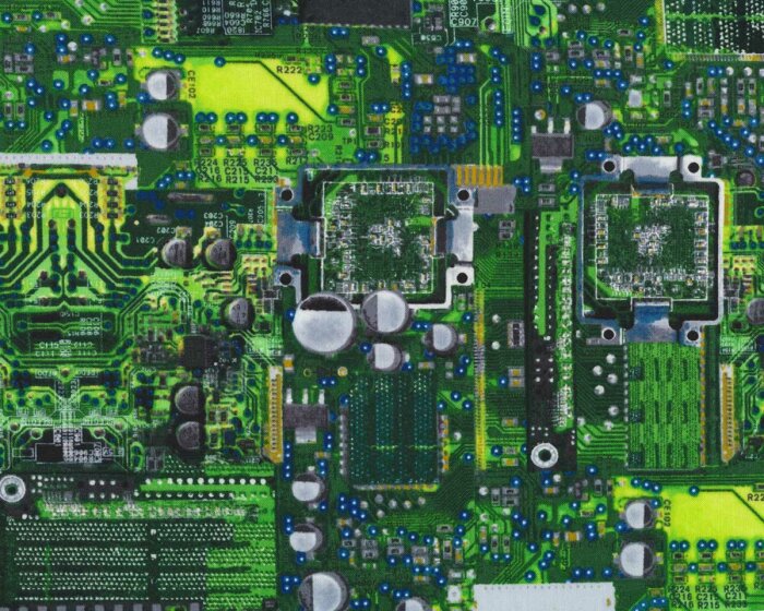 Patchworkstoff MATH & SCIENCE, Leiterplatten, Timeless Treasures