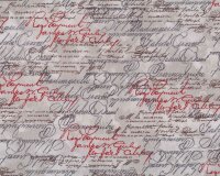 Patchworkstoff FRENCH SCRIPT, Schrift, Timeless Treasures