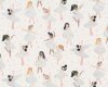 Metallic-Patchworkstoff MUSIC BOX, Ballerinas, weiß, Dear Stella