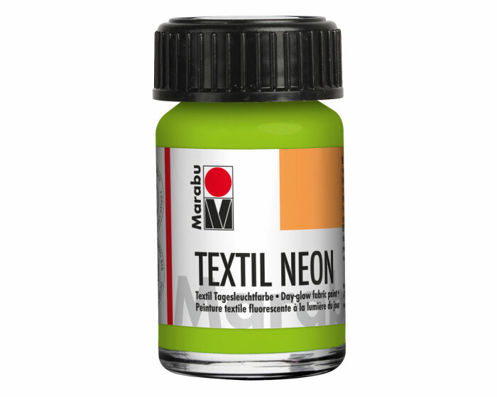 Stoffmalfarbe TEXTIL NEON, Marabu 15 ml neon-grün