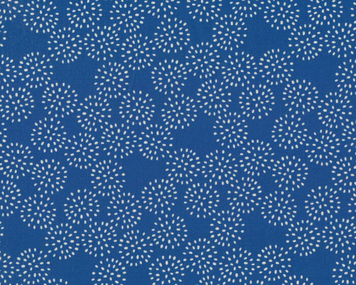 Baumwoll-Popeline EMILIE, Pusteblumen, blau, Hilco