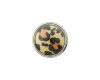 Kunststoffknopf LEO, metallisiert,  Union Knopf beige 15 mm