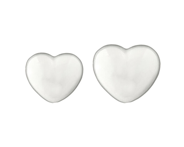 Metallknopf HERZ, glänzend, Union Knopf 10 mm