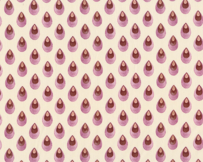 Baumwoll-Popeline EMILIE, Pfauenauge, aubergine, Hilco