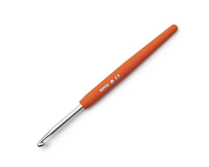 Prym Häkelnadel Aus Aluminium – Stärke 2.5 Mm, Länge 15 Cm, Grau (1 Stück, OVP)