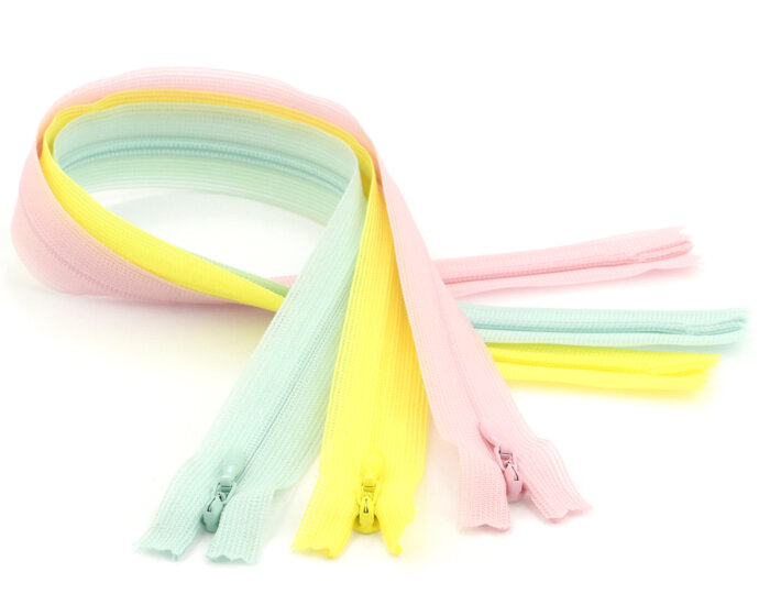 YKK nahtverdeckter Reißverschluss  pink 60 cm