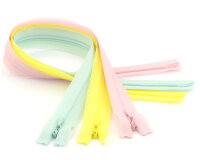 YKK nahtverdeckter Reißverschluss  mintgrün 60 cm