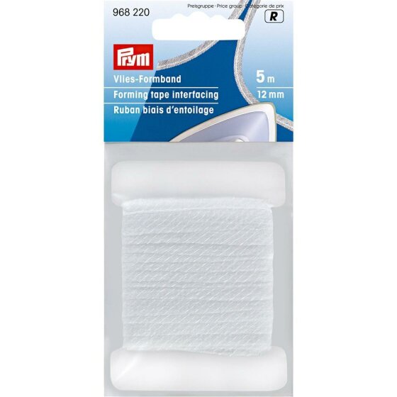 5 m Formband aus Vlies, weiß oder schwarz, Prym schwarz