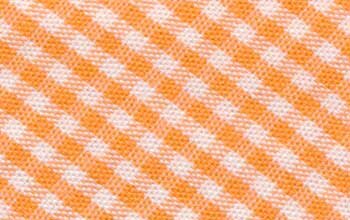 Baumwoll-Schrägband mit kleinem Karo orange 30 mm