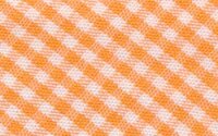 Baumwoll-Schrägband mit kleinem Karo orange 30 mm