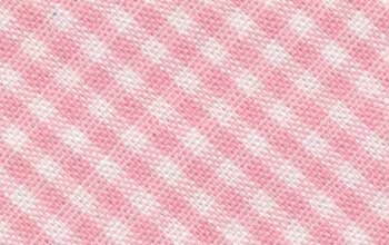 Baumwoll-Schrägband mit kleinem Karo rosa 30 mm