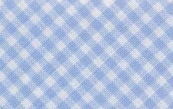 Baumwoll-Schrägband mit kleinem Karo hellblau 30 mm