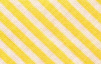 Baumwoll-Schrägband mit Streifen 30 mm gelb
