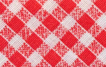 Baumwoll-Schrägband, kariert 18 mm rot