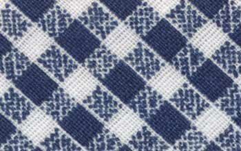 Baumwoll-Schrägband, kariert 30 mm dunkelblau