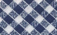Baumwoll-Schrägband, kariert 30 mm dunkelblau