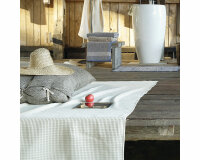 Waffelpique PETIT aus Baumwolle, creme, Leitner Leinen