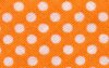 Baumwoll-Schrägband mit Punkten 18 mm orange-weiß