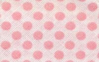 Baumwoll-Schrägband mit Punkten 30 mm weiß-rosa
