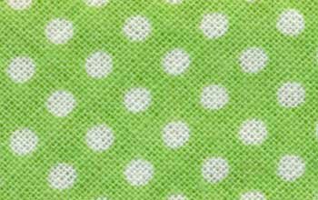 Baumwoll-Schrägband mit Punkten 30 mm grün-weiß