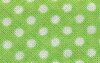 Baumwoll-Schrägband mit Punkten 30 mm grün-weiß