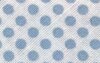 Baumwoll-Schrägband mit Punkten 30 mm weiß-hellblau