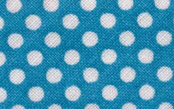 Baumwoll-Schrägband mit Punkten 30 mm aquablau