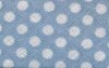 Baumwoll-Schrägband mit Punkten 30 mm hellblau-weiß