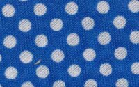Baumwoll-Schrägband mit Punkten 30 mm blau