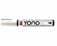 Acrylmarker YONO mit Rundspitze, Marabu weiß