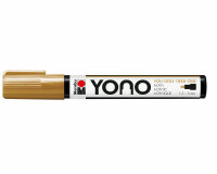 Acrylmarker YONO mit Rundspitze, Metallic, Marabu gold