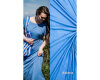 Bio-Bambusjersey FRENCH TERRY, mittelblau, Fibre Mood