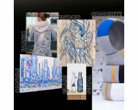 6er Set Acrylmarker YONO mit Rundspitze, Pastel, Marabu