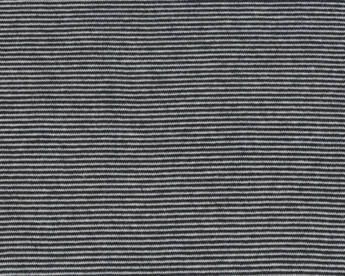 Bündchen-Stoff STELLA, Ringelstreifen, schwarz-weiß