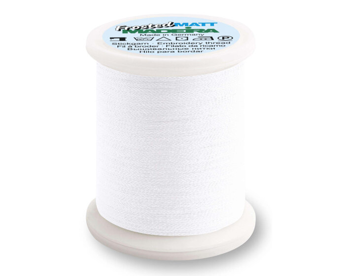 Maschinenstickgarn FROSTED MATT, Madeira bright white