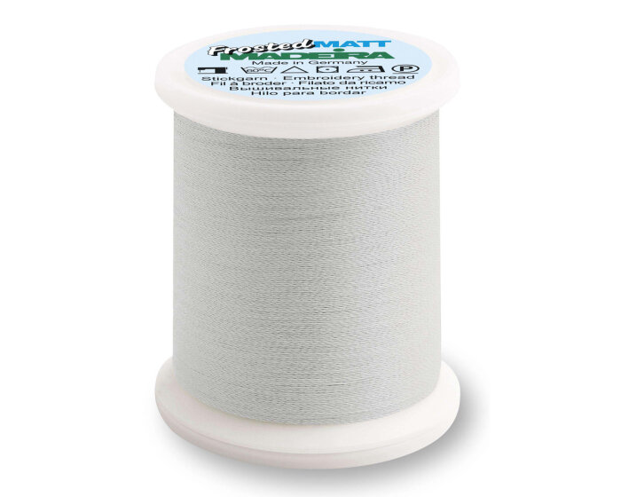 Maschinenstickgarn FROSTED MATT, Madeira silver