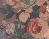 Baumwoll-Dekostoff MUNSTEAD, Blumen-Malerei, gedecktes lila
